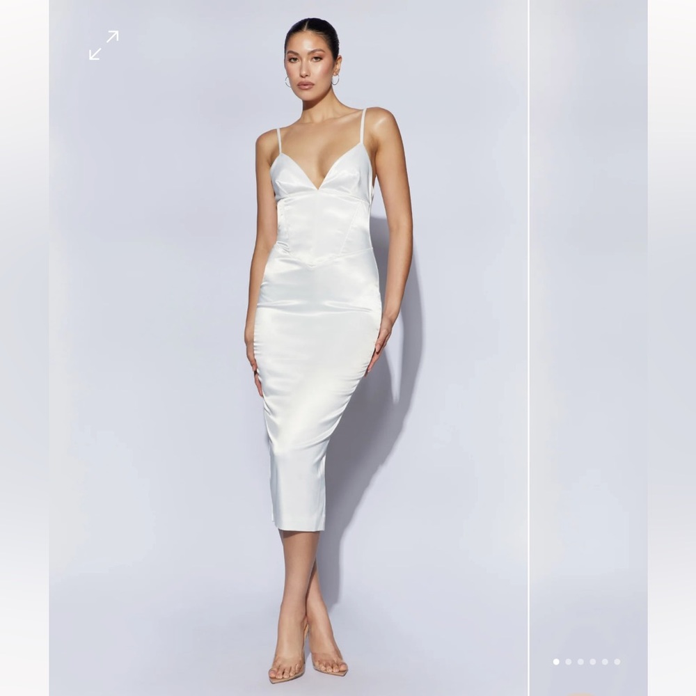 Meshki white corset dress - perfect condition NEVER worn, tags attached